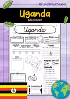 Vorschau - Arbeitsblätter - Uganda Steckbrief - Deckblatt