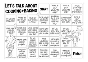 anteprima - Esercizi - cooking + baking food English board game speaking gioco inglese - Pagina 2