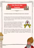 Vorschau - Arbeitsblätter - Die Macht des Papstes - Seite 1
