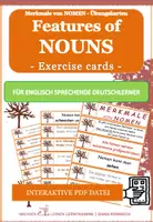 Vorschau - Fördermaterial/Inklusion - DaF / DaZ Englisch: Herbst: Merkmale von Nomen - Übungskarten Interactive - Deckblatt