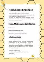 Vorschau - Stundenentwürfe - Kunstprojekt Finger- und Handdruck: Die Biene und die Blume - Seite 1