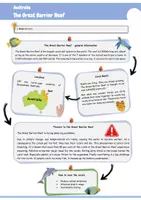 Vorschau - Arbeitsblätter - The Great Barrier Reef - Reading & Mediation (mit PowerPoint und Lösungen) - Seite 1