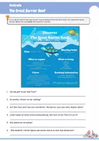 Vorschau - Arbeitsblätter - The Great Barrier Reef - Reading & Mediation (mit PowerPoint und Lösungen) - Seite 3