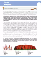 Vorschau - Arbeitsblätter - Australian Aboriginals - Reading & Mediation (mit PowerPoint, Stop & Swap Karten und Lösungen) - Seite 1