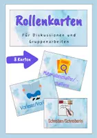 Vorschau - Bildkarten - Rollenkarten für Diskussionen und Gruppenarbeiten - Deckblatt