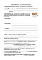 Vorschau - Stundenentwürfe - Merkmale chemischer Reaktion - Experiment und Lückentext - Deckblatt