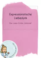 Vorschau - Arbeitsblätter - Liebeslyrik I Expressionismus I Blogbeitrag I Interpretation - Deckblatt