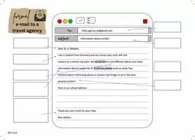 Vorschau - Arbeitsblätter - Formal Email / How to write an Email - Deckblatt