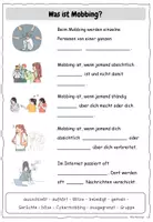 Vorschau - Arbeitsblätter - Was ist Mobbing / Arbeitsblatt - Seite 1