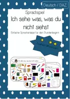 Vorschau - Spiele - Sprachspiel - Ich sehe was, was du nicht siehst - Schulsachen - Deckblatt