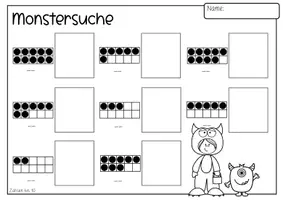 Vorschau - Unterrichtsreihen - Rechnen & malen ZR 10 /20 - Monstersuche - Seite 2