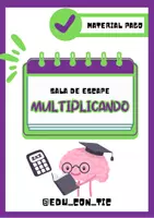 Vista previa - Unidades / Secuencias / Situaciones de Aprendizaje - SALA DE ESCAPE PDF MULTIPLICANDO-Edu_con_TIC - Portada