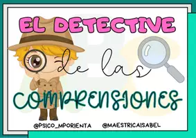 Vista previa - Hojas de trabajo - EL DETECTIVE DE LAS COMPRENSIONES - página 1