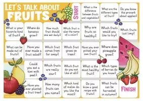 anteprima - Esercizi - fruits / healthy food English speaking game gioco inglese - Pagina 1