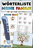 Vorschau - Arbeitsblätter - AnybookPro Material - Wörterliste "Meine Familie" - Deckblatt
