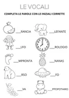 anteprima - Esercizi - LE VOCALI- PACCHETTO 10 PDF - Pagina di copertina