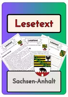 Vorschau - Arbeitsblätter - Materialpaket Plus - Sachsen-Anhalt | Lesetext - Steckbrief - Lückentext - Suchsel (inkl. Lösungen) - Seite 1