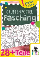 Vorschau - Mal- und Bastelvorlagen - Gemeinschaftsprojekt: Riesenposter Fasching - Deckblatt
