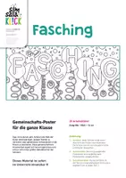 Vorschau - Mal- und Bastelvorlagen - Gemeinschaftsprojekt: Riesenposter Fasching - Seite 1