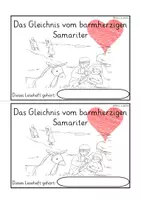 Vorschau - Stundenentwürfe - Gleichnis vom barmherzigen Samariter Religion LESEHEFT - Seite 1