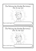 Vorschau - Stundenentwürfe - Blinder Bartimäus Religion - Wunder Jesu LESEHEFT - Seite 1