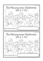 Vorschau - Stundenentwürfe - Heilung Gelähmter Bibel Religion LESEHEFT - Seite 1