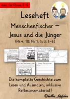 Vorschau - Stundenentwürfe - Menschenfischer - Jesus und die Jünger LESEHEFT - Deckblatt