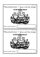 Vorschau - Stundenentwürfe - Menschenfischer - Jesus und die Jünger LESEHEFT - Seite 1