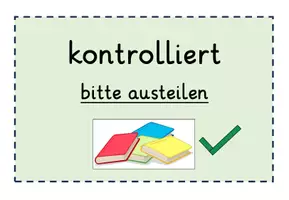 Vorschau - Poster - Beschriftung Ablage Heftkontrolle Arbeitsblattkontrolle + Ausgabe - Seite 2