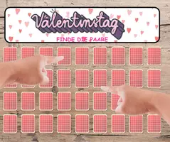 Vorschau - Bildkarten - Valentinstag finde die Paare - Deckblatt