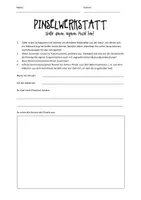 Vorschau - Arbeitsblätter - Pinselwerkstatt AB - Deckblatt