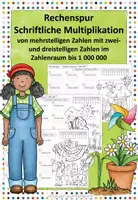 Vorschau - Arbeitsblätter - Rechenspur - schriftliche Multiplikation mit mehrstelligen Zahlen - Deckblatt