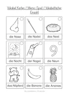 Vorschau - Arbeitsblätter - Arbeitsblätter Buchstabe N Druckschrift für den Schreiblehrgang - Seite 1