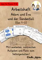 Vorschau - Stundenentwürfe - Adam und Eva XXL-MATERIALPAKET Grundschule Religion Bibel - Seite 1