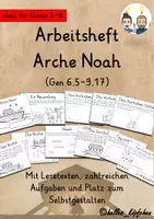 Vorschau - Stundenentwürfe - Arche Noah Religion Bibelgeschichte ARBEITSHEFT - Deckblatt