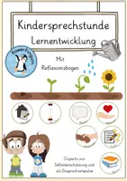 Vorschau - selbst erstellte Cliparts/Grafiken - Kindersprechstunde Lernentwicklung - Deckblatt