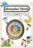 Vorschau - Merkblätter - Legekreis: Jahreszeiten & Monate - Deckblatt