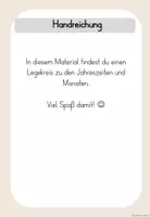 Vorschau - Merkblätter - Legekreis: Jahreszeiten & Monate - Seite 1