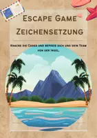 Vorschau - Spiele - Escape Game, Stationsarbeit für Zeichensetzung Klasse 6/7 - Seite 1