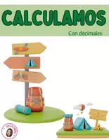 Vista previa - Hojas de trabajo - CALCULO CON NÚMERO DECIMALES MANIPULATIVO - Portada