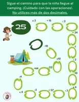 Vista previa - Hojas de trabajo - CALCULO CON NÚMERO DECIMALES MANIPULATIVO - página 3