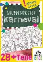 Vorschau - Stundenentwürfe - Karneval: Gemeinschaftsposter & Make basteln à la Picasso - Deckblatt