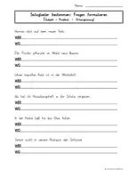 Vorschau - Arbeitsblätter - AB: Satzglieder bestimmen_S_P_OE (Fragen formulieren) - Seite 2