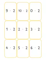 Vorschau - Spiele - Kartenspiel: Paare bilden: 2er Reihe (Einmaleins) - Seite 2