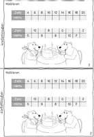 Vorschau - Arbeitsblätter - Mini-Heft Halbieren, gerade & ungerade Zahlen - Seite 3