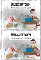 Vorschau - Arbeitsblätter - Kleines Übungsheft zu Euro Geld für Klasse 1 - Seite 1