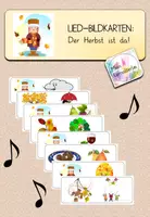 Vorschau - Präsentationen/Tafelbilder - Lied-Bildkarten: Der Herbst ist da - Deckblatt