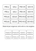 Vista previa - Refuerzo / NEE / Materiales de apoyo - DETERMINANTS -possessius i demostratius - página 3