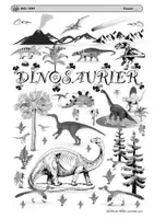 Vorschau - Mal- und Bastelvorlagen - Cover zum Thema Dinosaurier - Deckblatt
