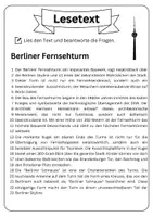 Vorschau - Arbeitsblätter - Materialpaket Berlin | 4x Lesetext + Fragen - Suchsel - Lückentext (inkl. Lösungen) - Seite 2